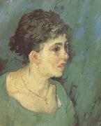 Portrait of a woman in Blue (nn04) Vincent Van Gogh
